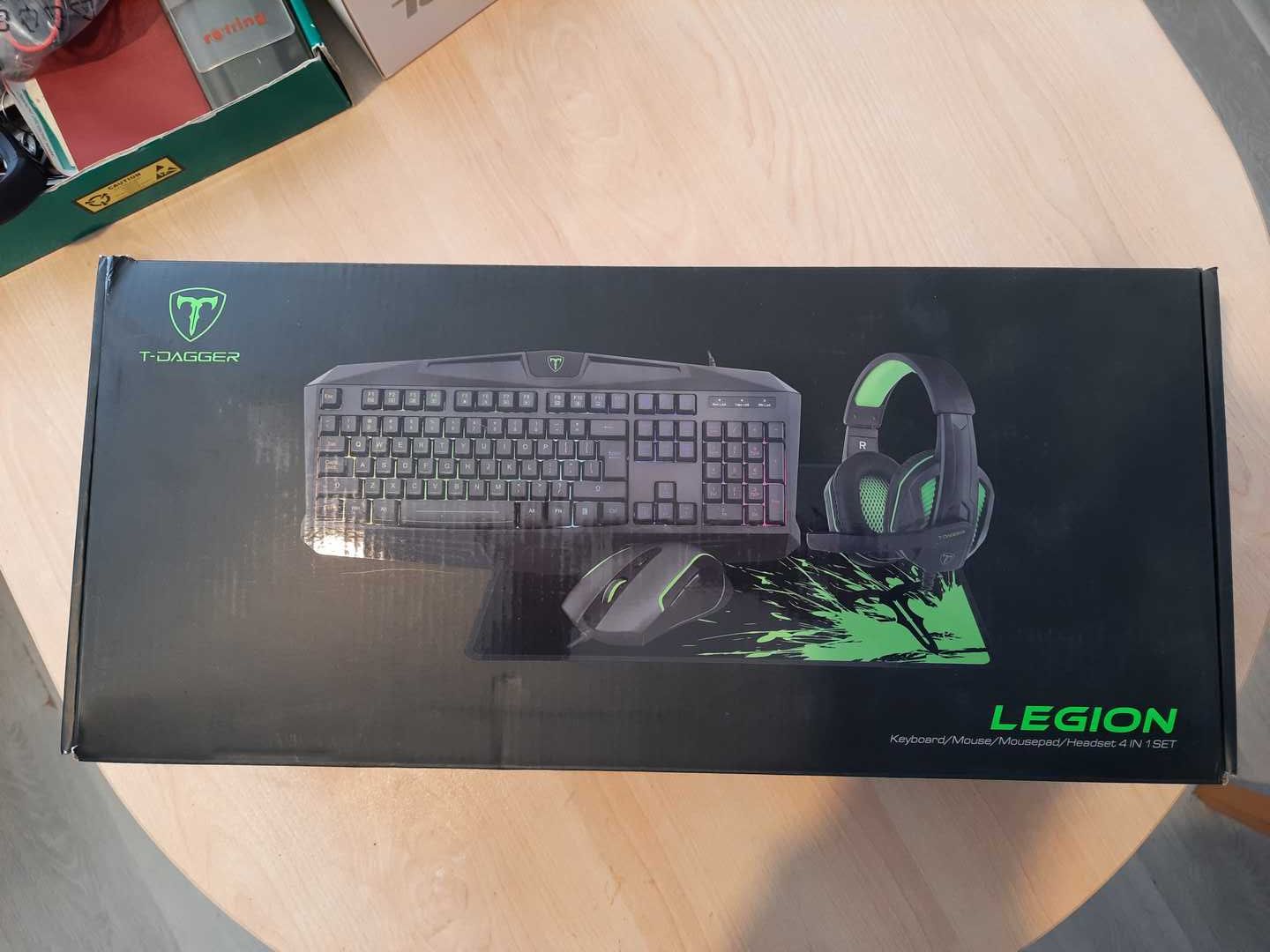 Комплект Gaming T-Dagger Legion - Клавиатура, Мишка, Слушалки