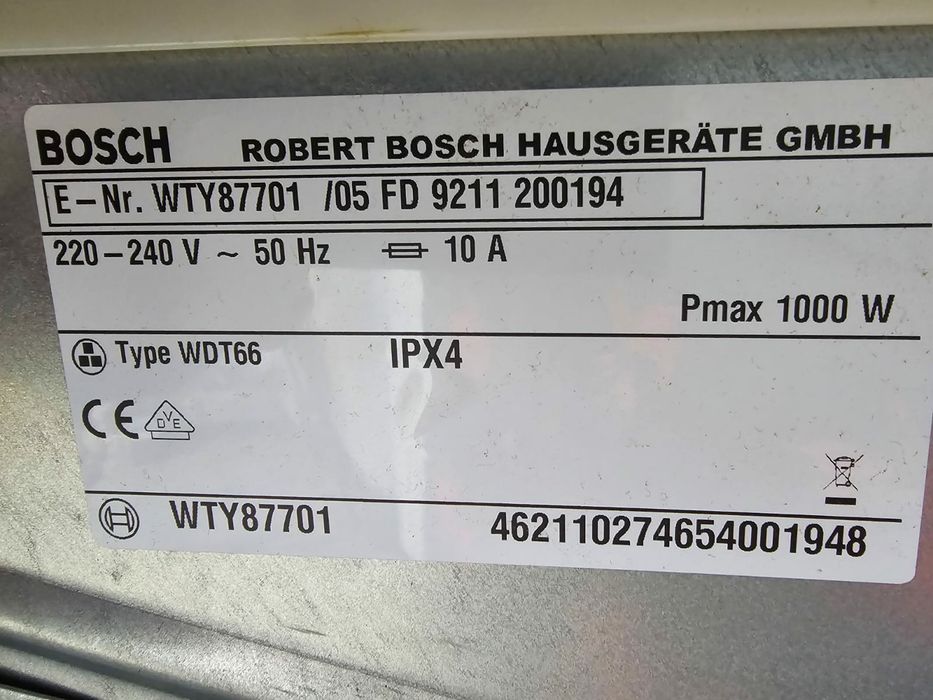 Uscator de rufe Bosch   Siemens