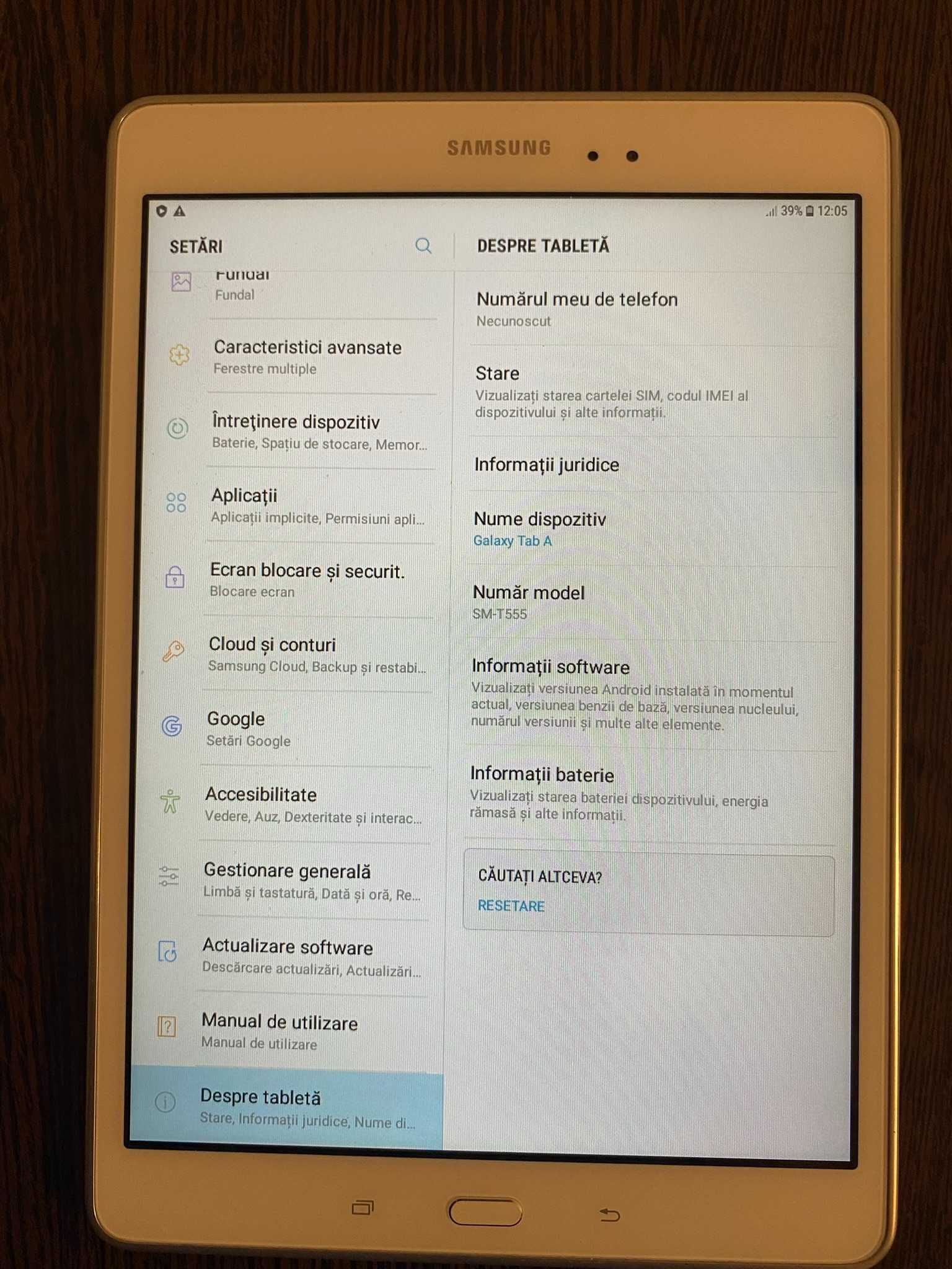 Samsung Galaxy Tab A (T555) și Tab E (T560)