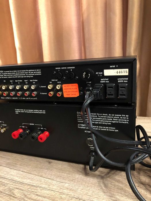 Adcom preu si power GTP-500 si GFA-545, amplificator 500W, made in USA