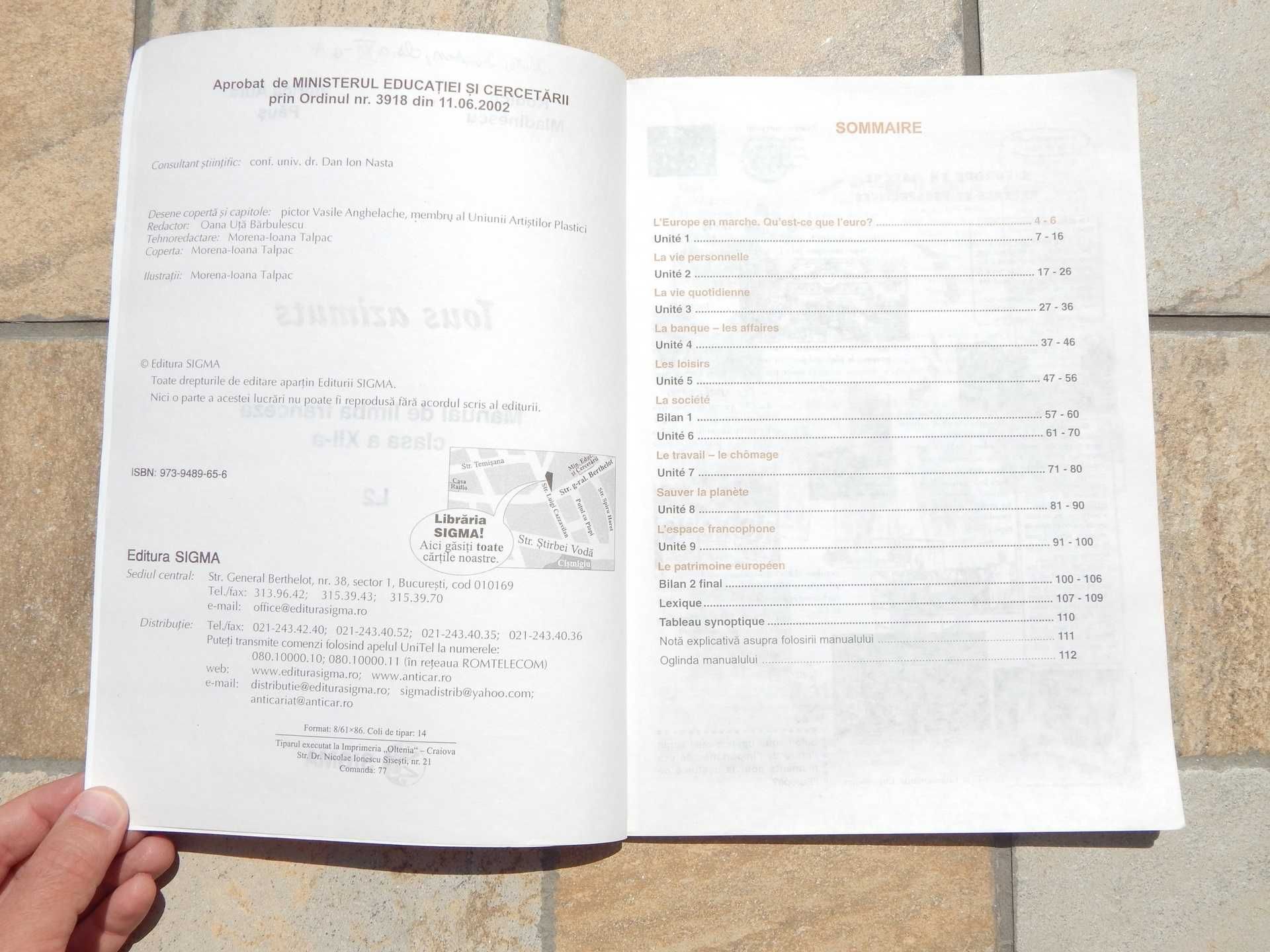 Manual limba franceza cls XII Tous azimuts - R Mladinescu V A Paus