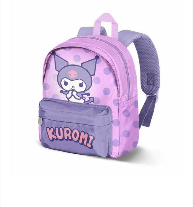 Ghiozdan Kuromi, unisex, mov, 22x9x27 cm