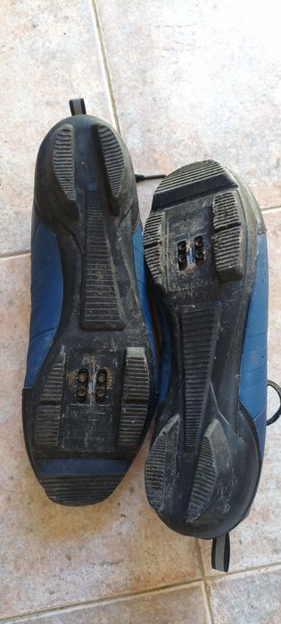 Обувки за шосейно и гравел колоездене с клипсове, шпайкове, TRIBAN