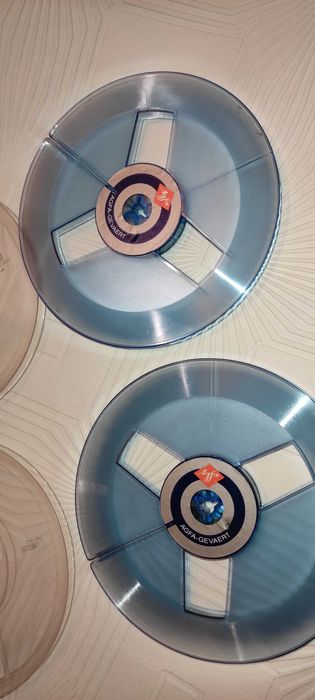12 role GOALE din plastic 17.5 cm pt. magnetofon sony agfa scotch orwo