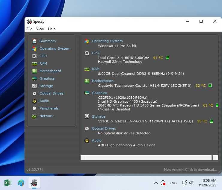 Kit performant, MB LGA 1150 Gigabyte H81M-S2PV/i3 4160/8Gb ddr3