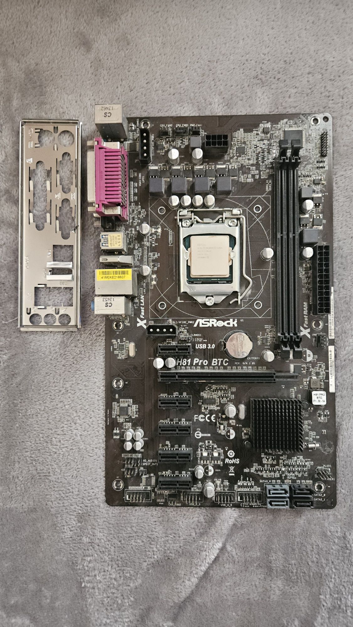Asrock H81 Pro btc s.1150 + процесор