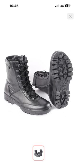 Берцы черные летние