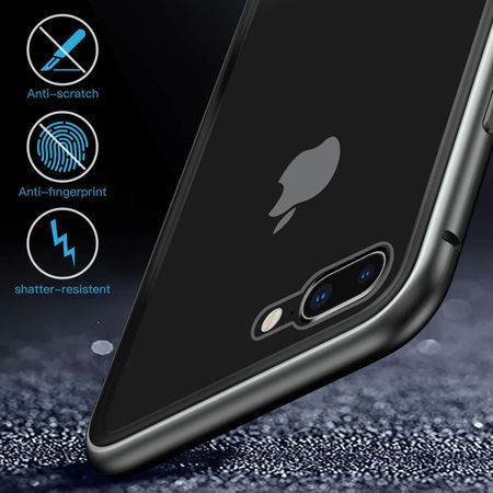Husa pentru Apple iPhone 8 Plus, GloMax Perfect Fit, Magnetica 360