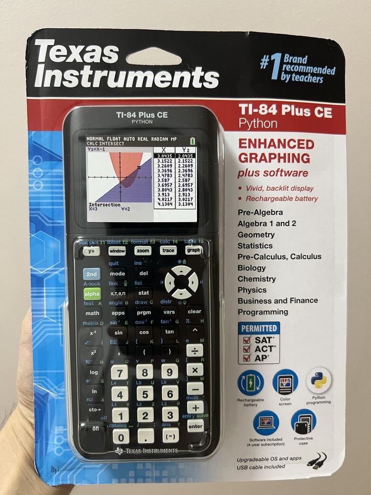 Texas Instruments TI 84 Plus CE Python графический калькулятор