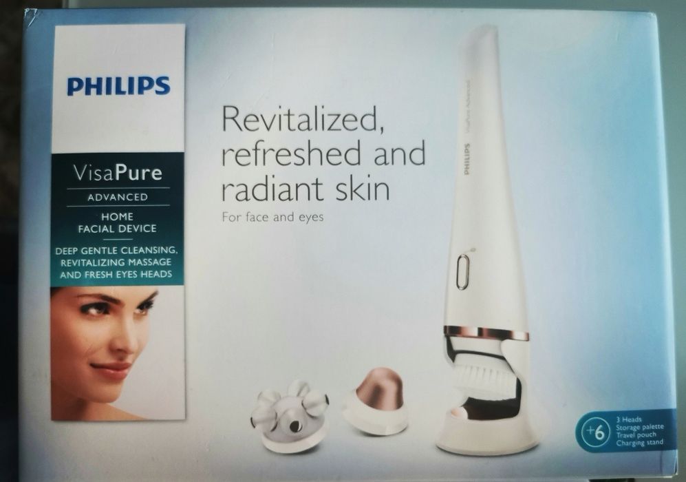 Perie electrica pentru ingrijirea tenului Philips SC537010 Alb