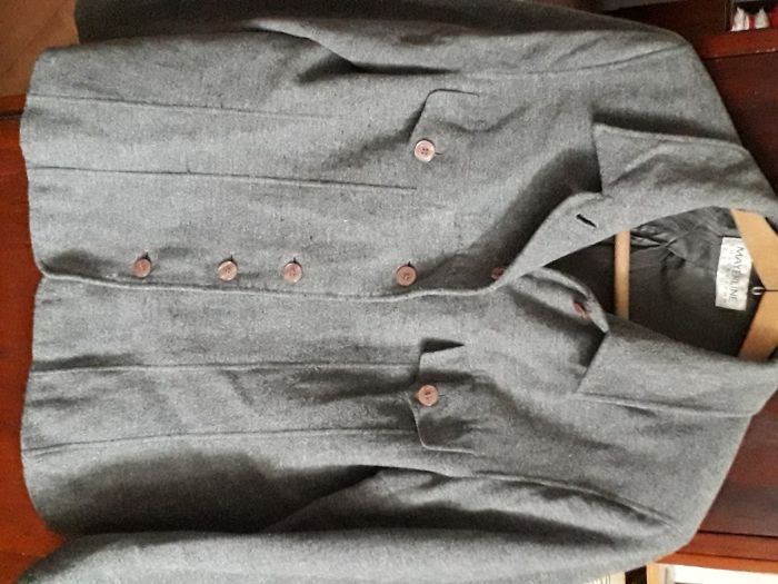 Дамски жакет сив вълнен