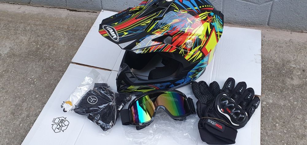 Casca motocros enduro atv dawnhill trotineta bicicleta