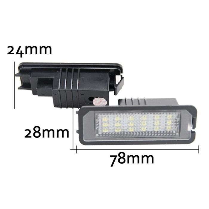 Lampi led numar auto fara eroare de bec ars VW Golf, Passat, Seat Leon