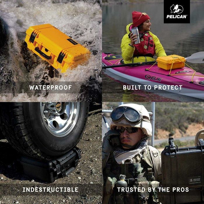 Pelican USA Твърд водоустойчив куфар калъф за дрон фотоапарат камера