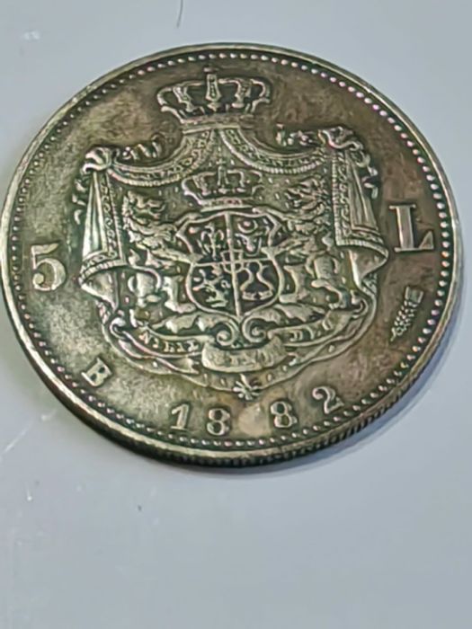 Monede 5 lei 1879, 1881, 1882, 1883, 1884, 1885, 1901 rebateri moderne