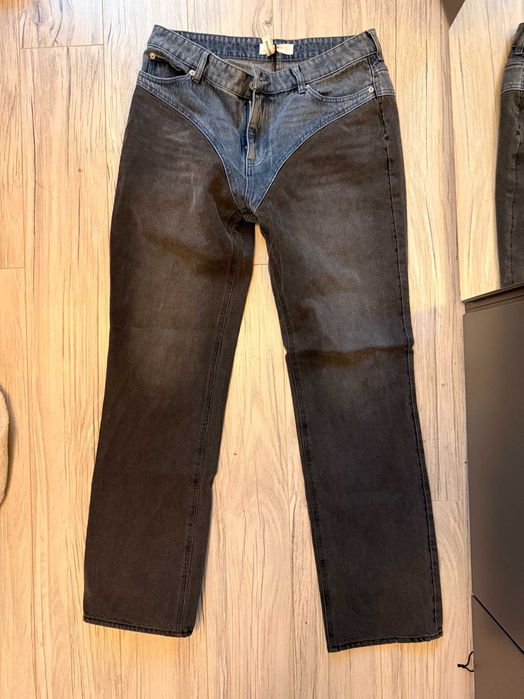 Glenn martens H&M Blugi drepti in doua nuante 44