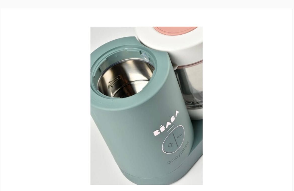 Aparat de gătit pe aburi şi mixer Beaba Babycook Neo Eucalyptus