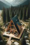 Vand cabane in forma de A