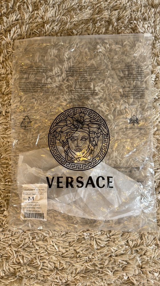 Tricou Versace Alb/Albastru