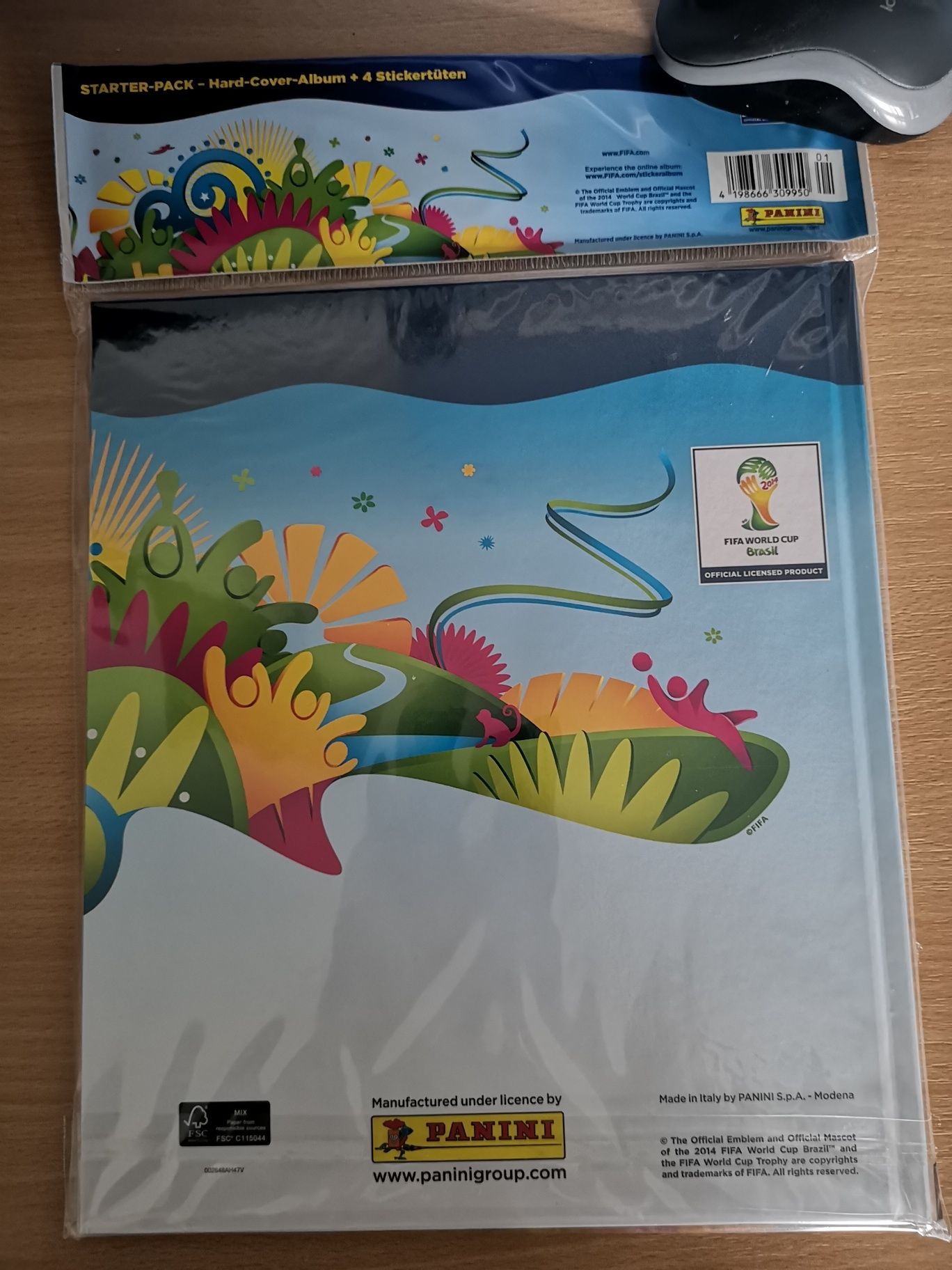 Panini album cartonat gol Hardcover Brasil 2014 Brazilia nou folie