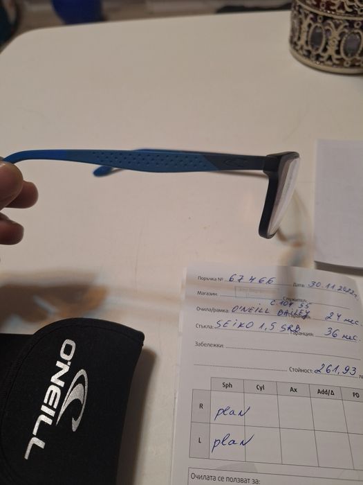 Очила за компютър срещу синя светлина Seiko и О'neill гаранция