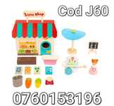 Magazin din lemn cu accesorii pt copii-Set pt calatorie-Jucarie-J60