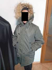 Parka iarna extreme cold weather US ARMY N3B  made in USA blana natura