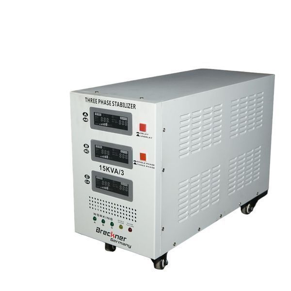 Автоматичен стабилизатор на напрежение 15kva, 12kw трифазен със сервом