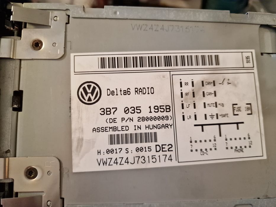 Cd player касетофон за volkswagen Bora/Sharan/Passat/шаран/бора/пасат/