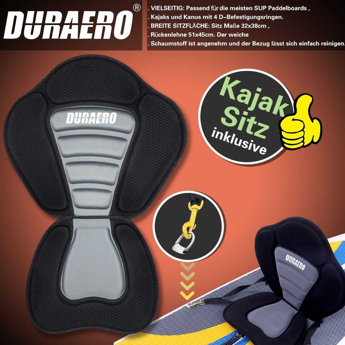 Stand Up Paddle, SUP, 305x76x15, 130kg,Duraero - Resigilata