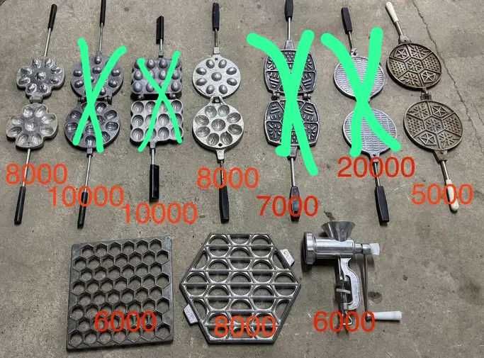 Вафельница, орешница на ГАЗУ, вареница, пельменница , мясорубка