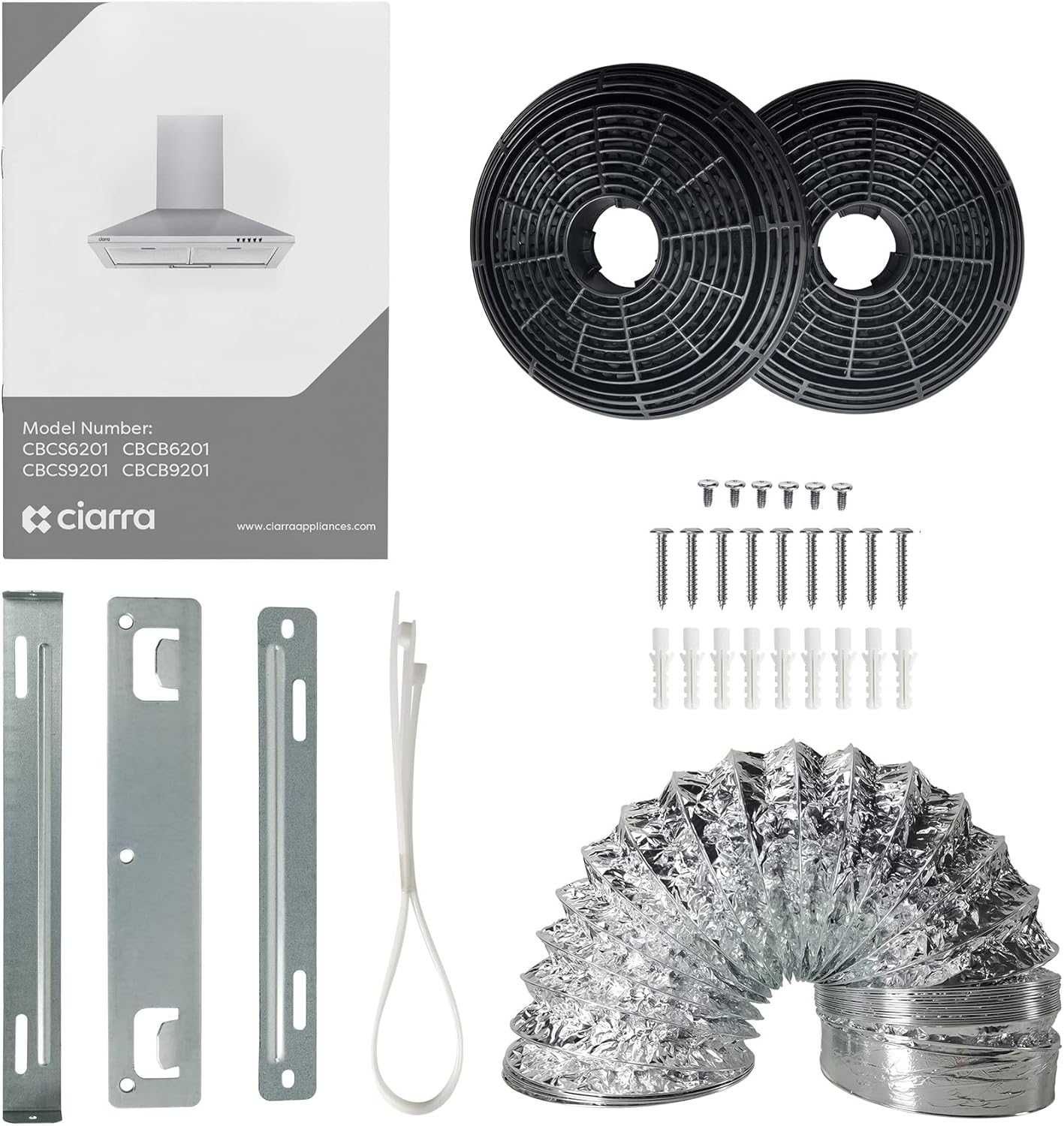 CIARRA CBCS6201 Hota Clasa A++ 60 cm Hota 370 m3/h