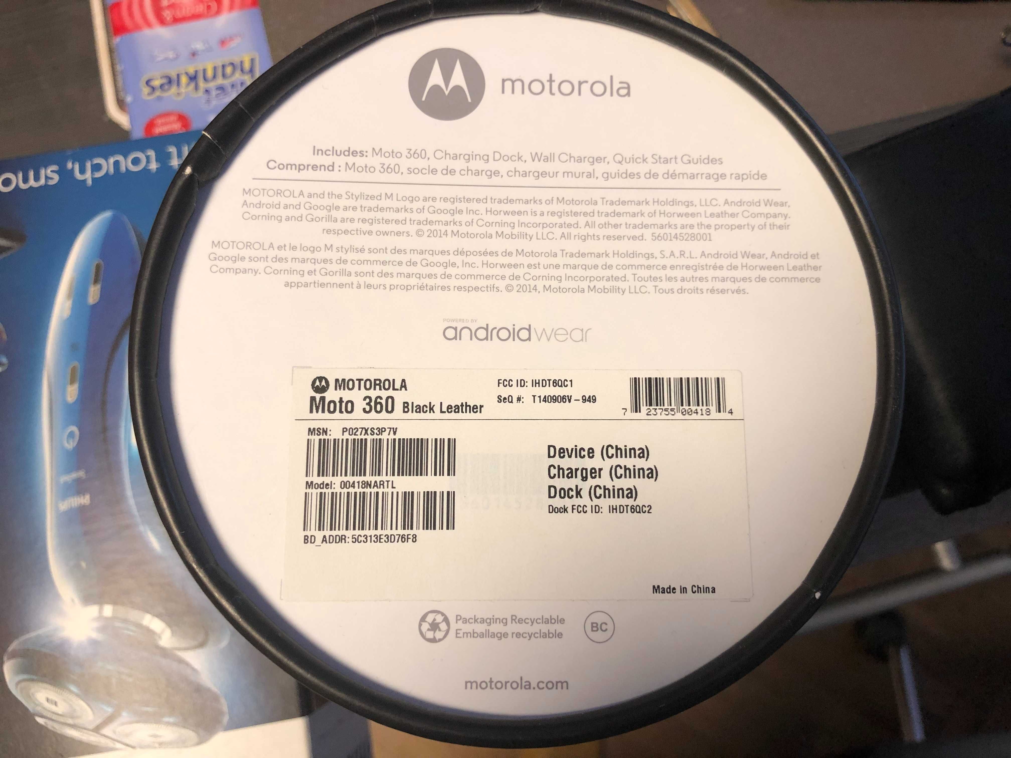 Смарт часовник Motorola Moto 360 Пълен Комплект