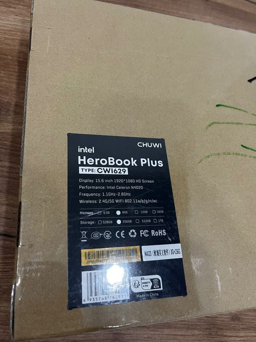 Новый Офисный Ноутбук Celeron N4020 CHUWI