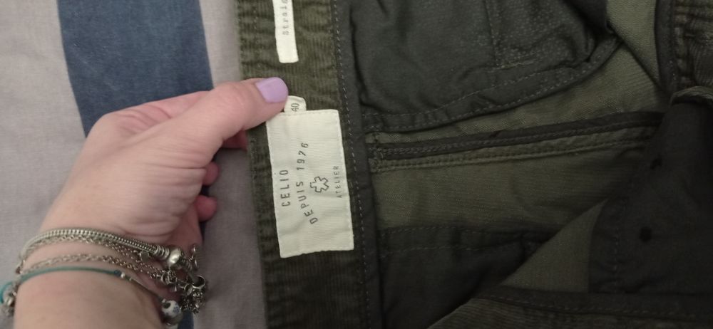 Pantaloni raiați Celio damă
