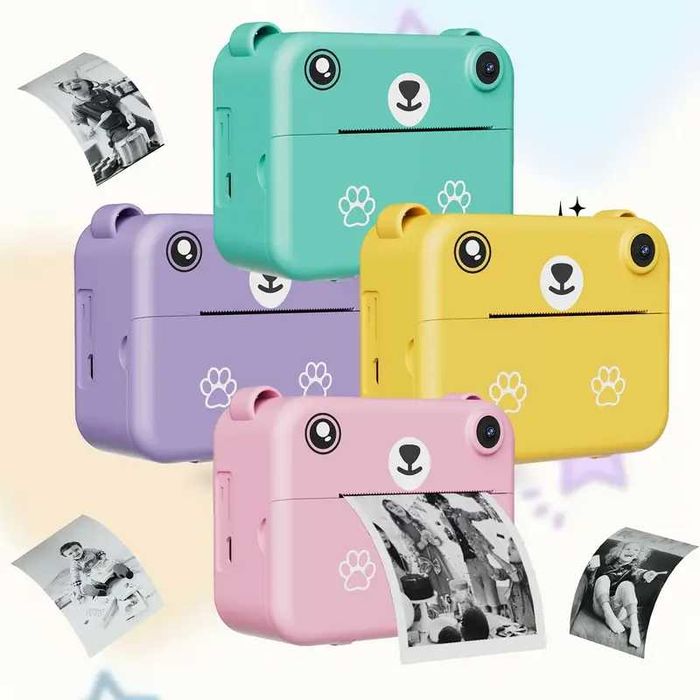 Детски Фотоапарат за моментни снимки за деца Мини термопринтер
