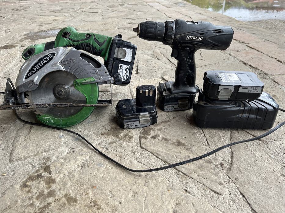 Винтоверт и циркуляр на батерии Hitachi