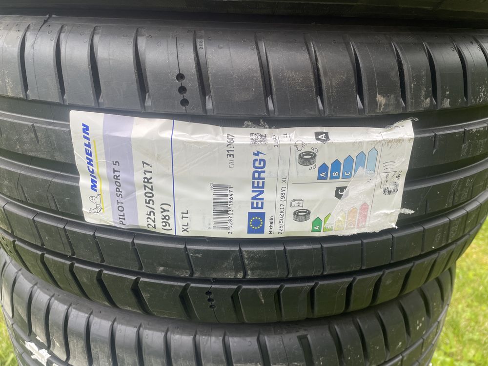 4бр.нови гуми 225/50ZR17 98Y XL Michelin Pilot Sport 5