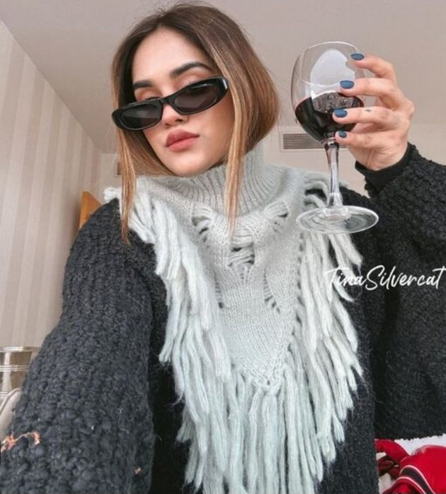 Шал син и зелен нов