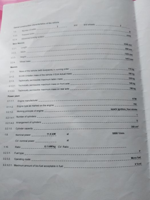 Ktm excf 350 patru timpi, 140h,enduro,