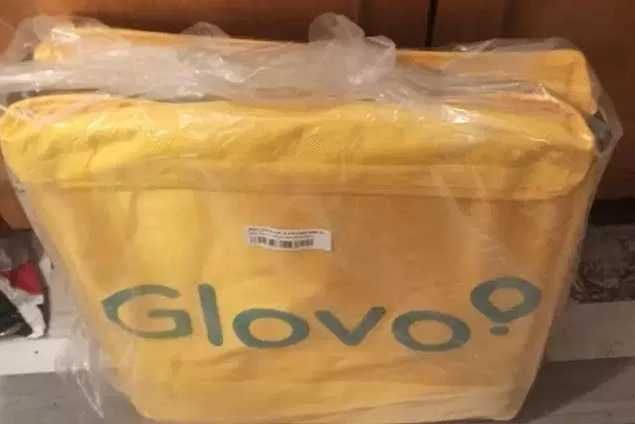 Geanta Rucsac Extensibil Glovo cu Husă  Ploaie Nou Sigilat Model 2025