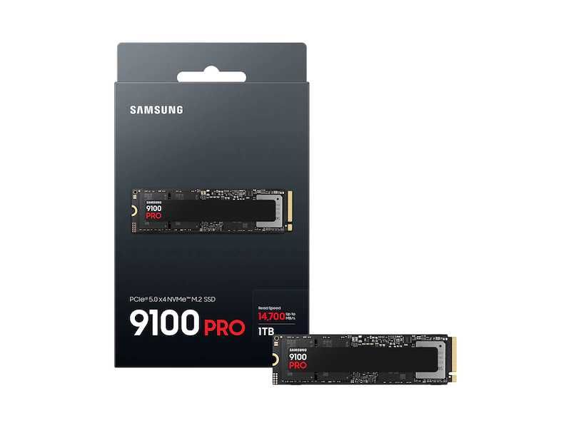 Новый SSD NVMe Samsung 9100 PRO 1TB. Накопитель PCIe 5 го поколения.