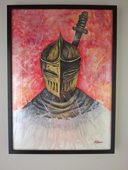 Tablou acrilic "Ecouri Eroice" 50x70cm