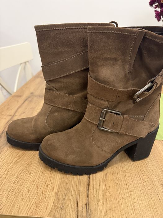 Ghete din piele intoarsa Zara trafaluc 37