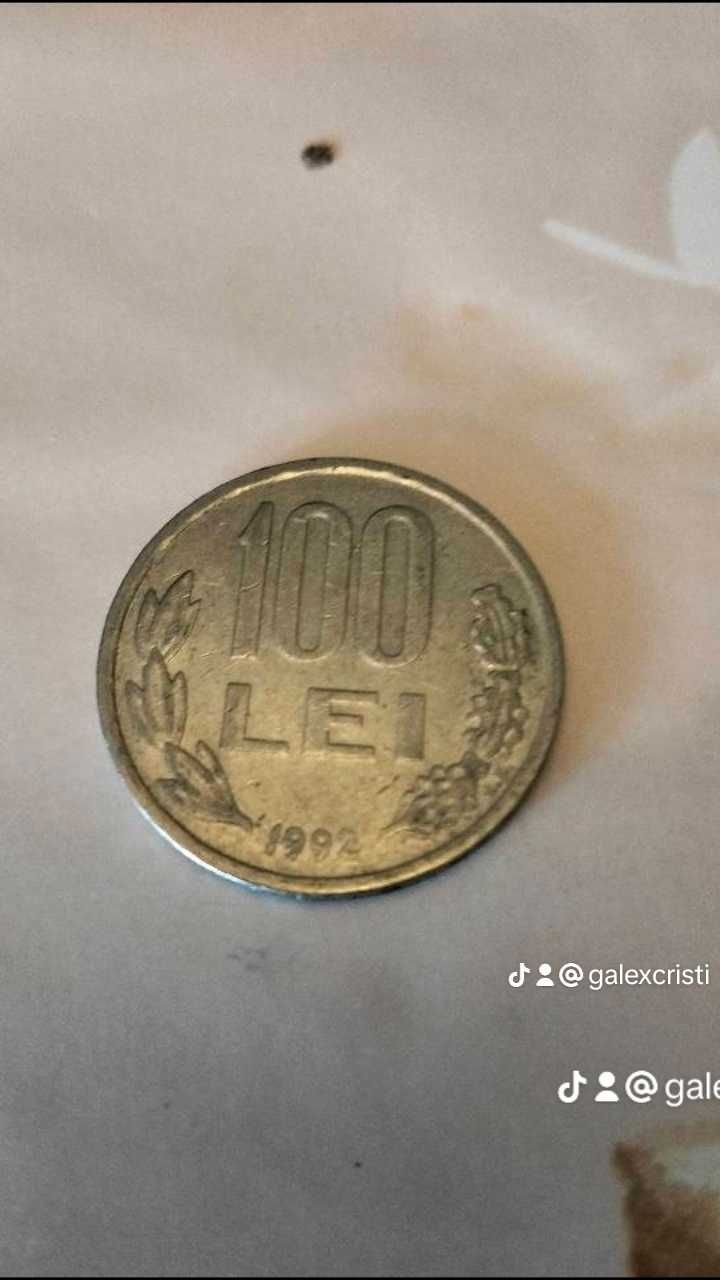 Moneda 100 lei Mihai Viteazul an 1992