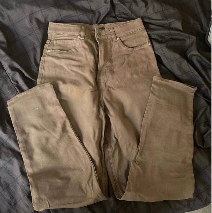 Кафяви широки дънки H&M