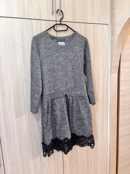 Дамска сива рокля