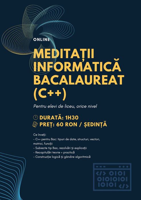Meditații Informatică – Bacalaureat (C++)