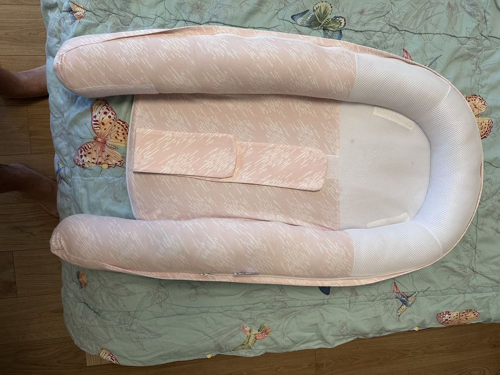 Бебешко гнездо за сън"Doomoo Cocoon " Chine pink като ново