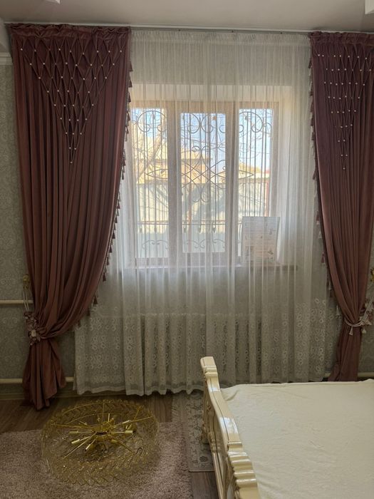 Тюль с портье в комплекте